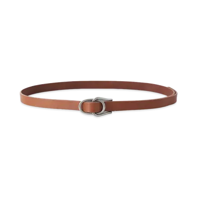 YOKE Double Buckle Leather Belt "Camel"
