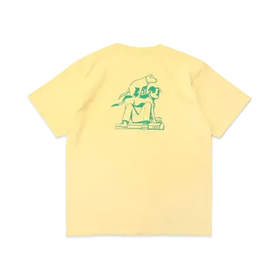 UNDEFEATED CURB DOGS S/S TEE - GM002 "Yellow"
