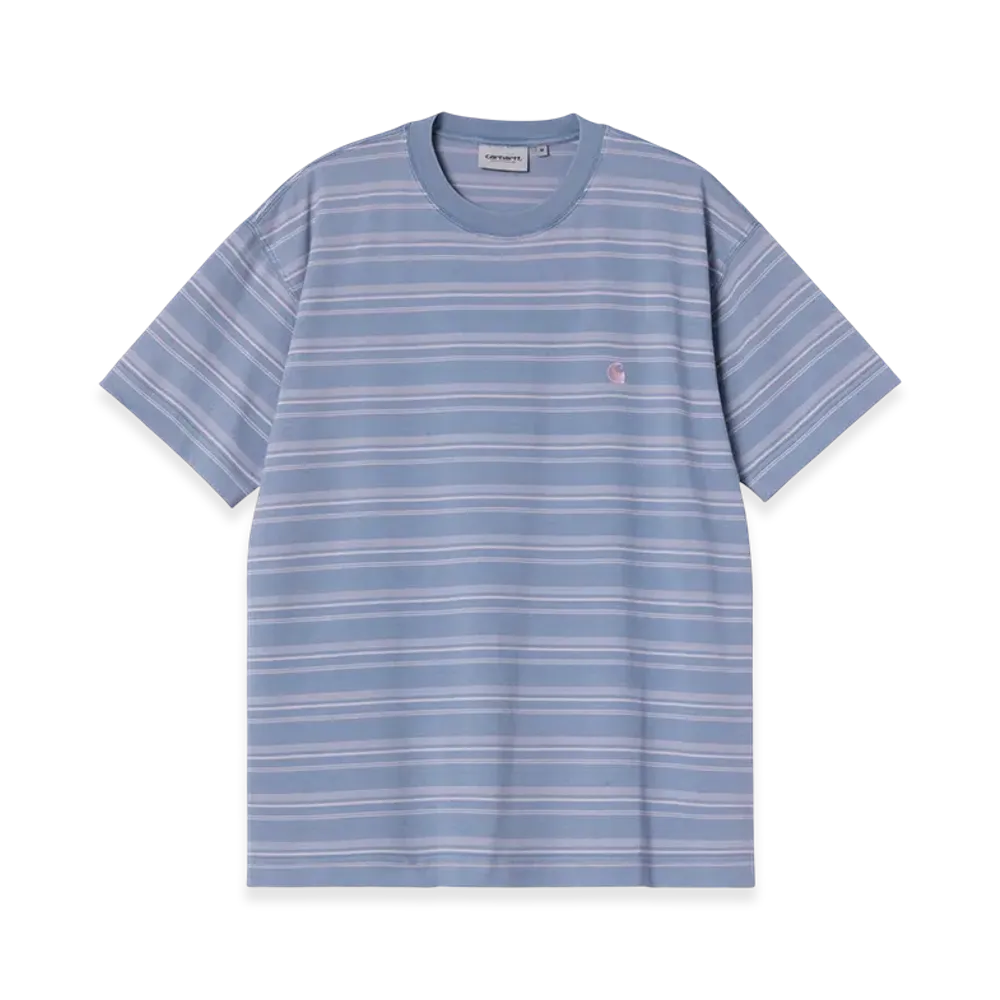 Carhartt WIP S/S Brodine T-Shirt "Brodine Stripe Sorrent(Indigo Overdyed)"