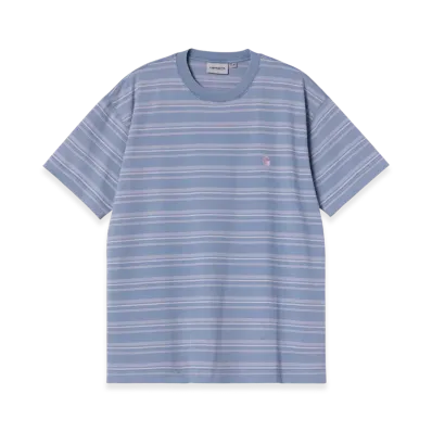 Carhartt WIP S/S Brodine T-Shirt "Brodine Stripe Sorrent(Indigo Overdyed)"