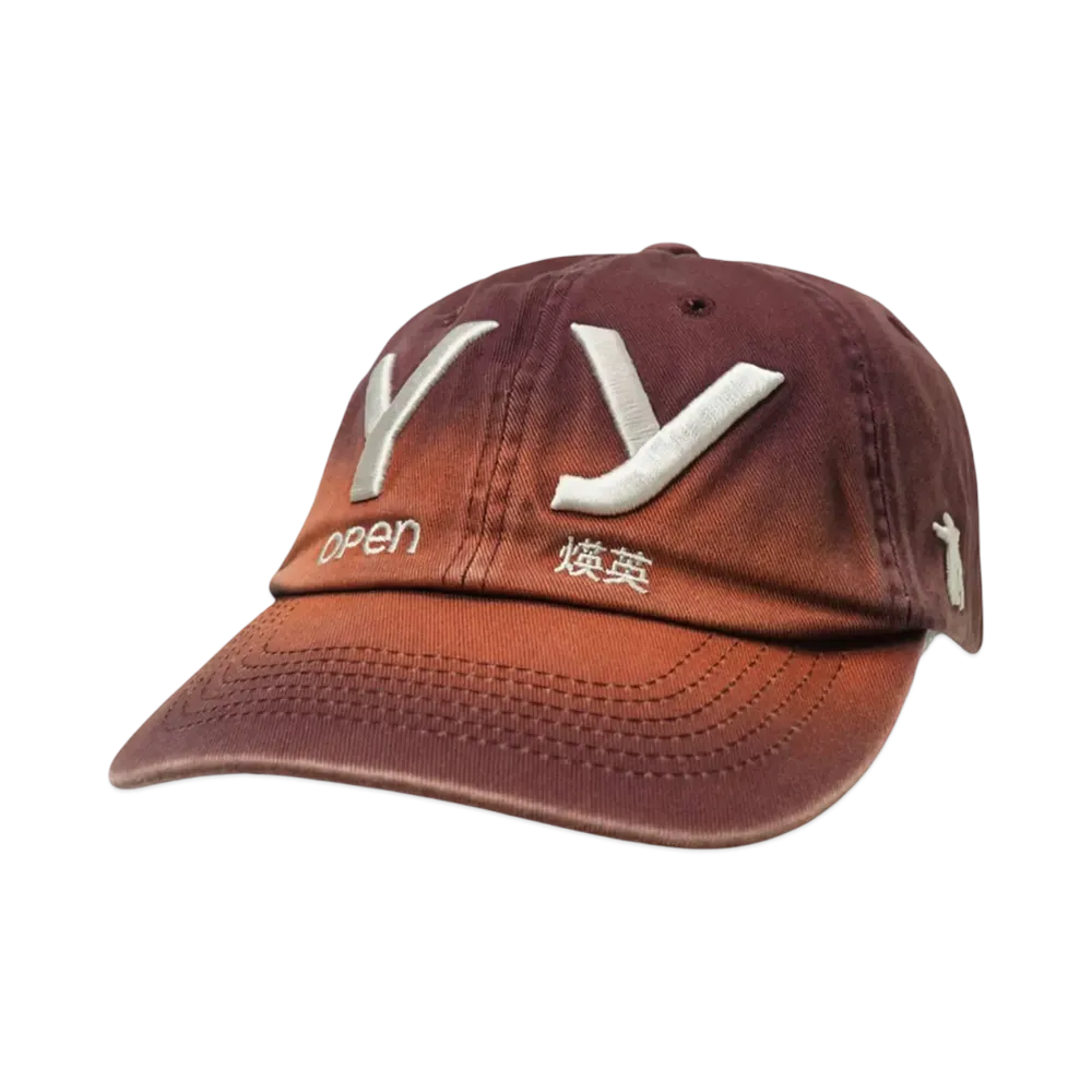 OPEN YY YY GRADIENT BALL CAP "RED"