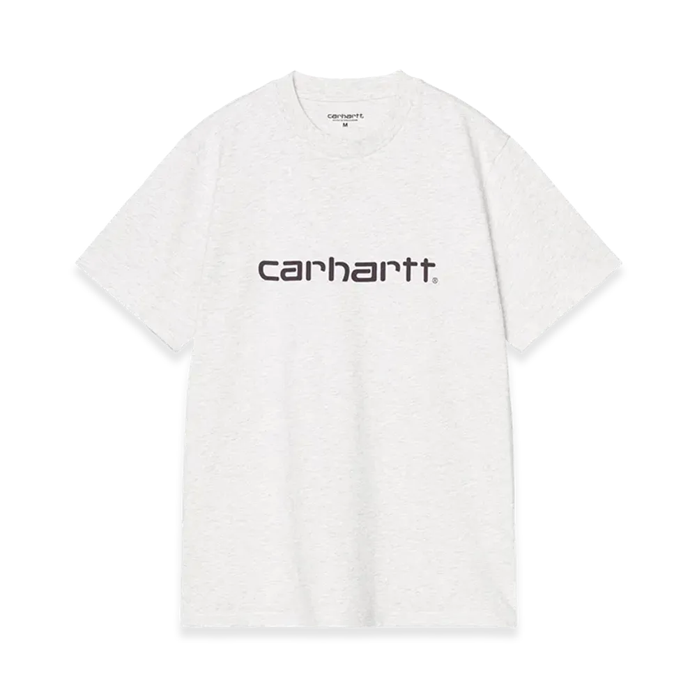 Carhartt WIP S/S Script T-Shirt "Ash Heather/Cozy Purple"