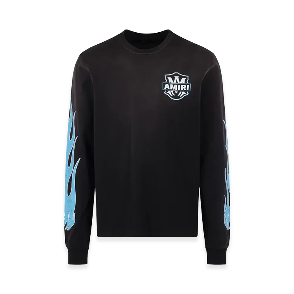 AMIRI Slate Long Sleeve Cotton Tee "Black"