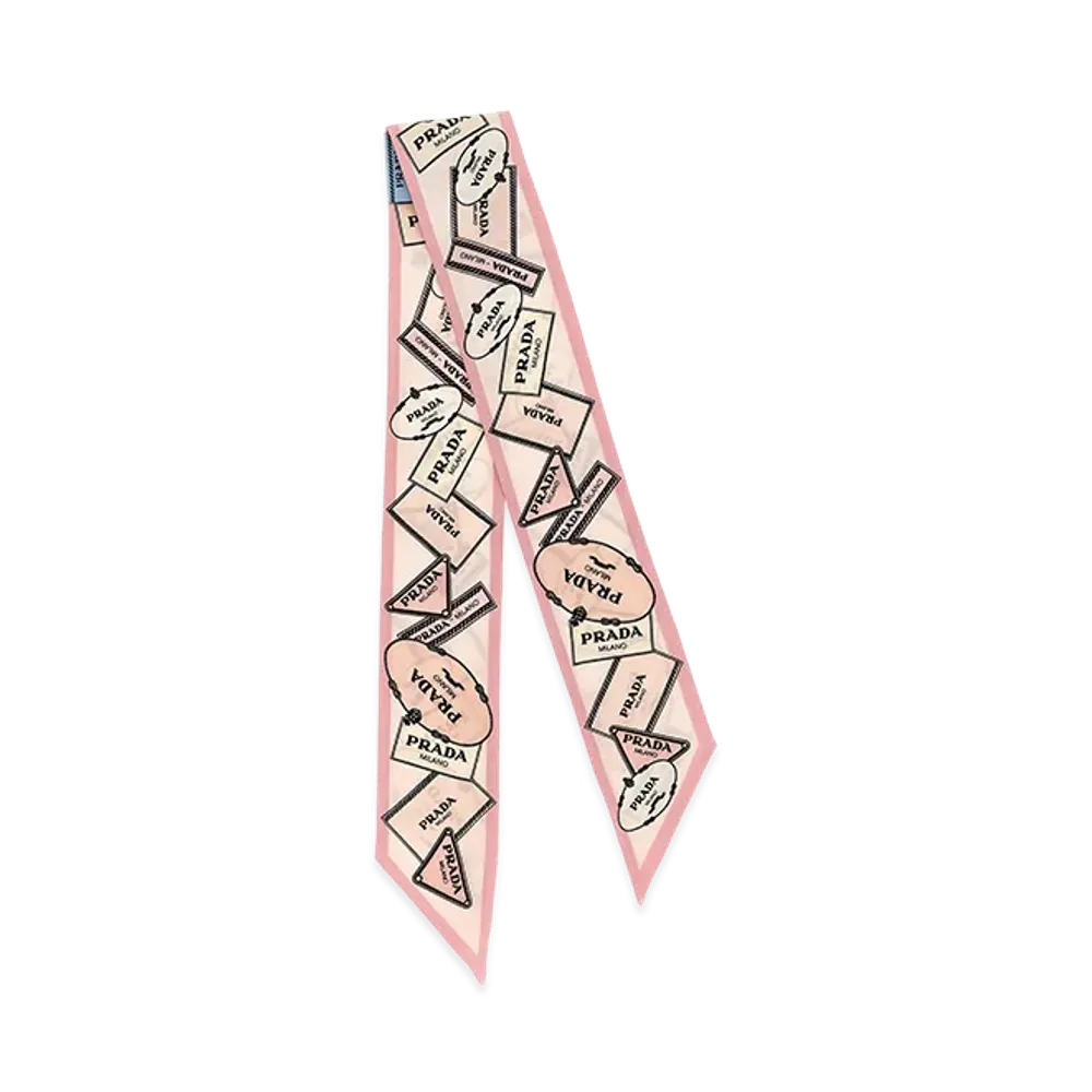PRADA Women's 'Heritage' Scarf "Pink"