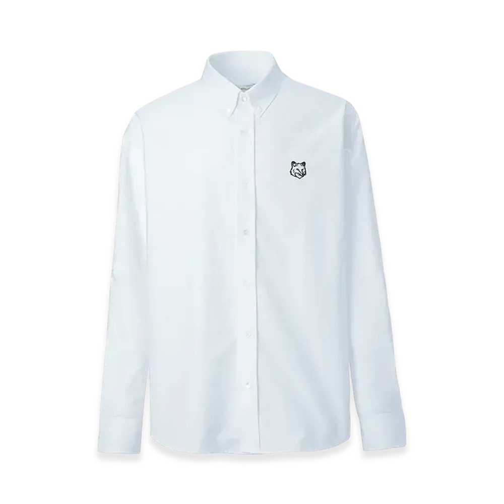 Maison Kitsune Contour Fox Head Casual Bd Shirt "Light Blue"