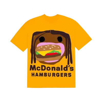 Travis Scott Cactus Jack x CPFM 4 CJ Burger Mouth T-Shirt "Yellow"