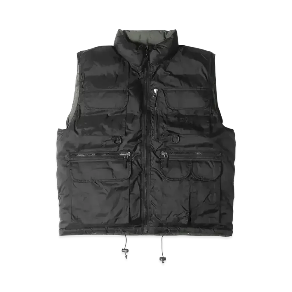 Stussy x WTAPS Reversible Down Vest "Black/Olive Drab"
