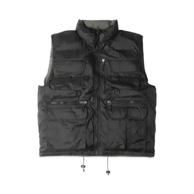 Stussy x WTAPS Reversible Down Vest "Black/Olive Drab"