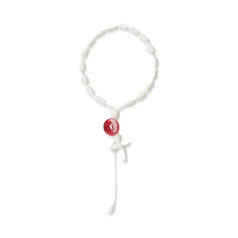 NEIGHBORHOOD Cord Cross Bracelet "White"