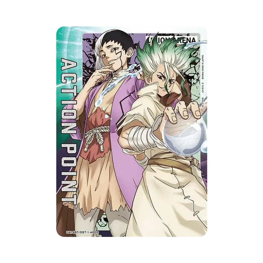 アクションポイントカード (千空&ゲン)  [UA14BT-DST-1-AP02](ブースターパック「Dr.STONE」)