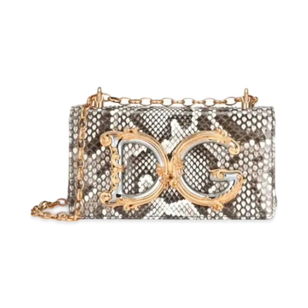 Dolce&Gabbana DG Girls Phone Bag Pythonskin "Multicolor"