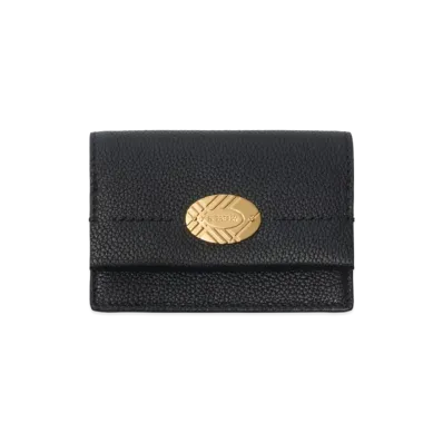 Burberry Women's Cotswolds Folding Card Case "Black"