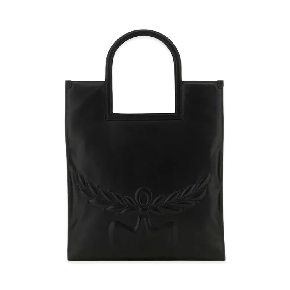 MCM Women's Nappa Leather Aren Shopping Bag "Black"