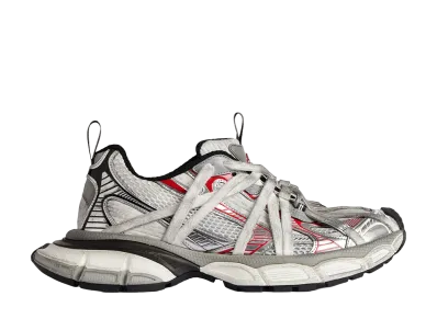 BALENCIAGA 3XL Extreme Laces B Sneaker "Grey/Red/Silver"