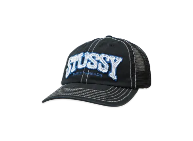 Stussy Mid-Depth Burly Threads Trucker "Black"