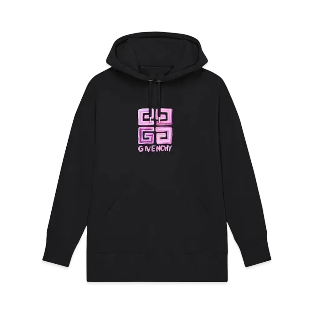 GIVENCHY Oversize 4G Multicolor Hoodie "Black"