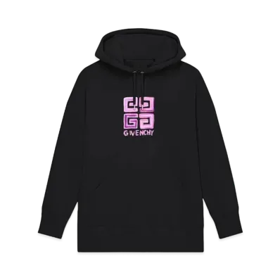 GIVENCHY Oversize 4G Multicolor Hoodie "Black"