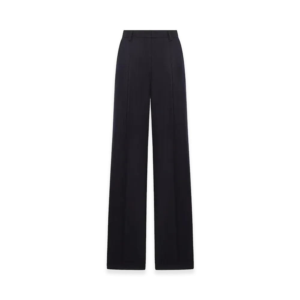 DRIES VAN NOTEN Women's Tailored Wool Trousers "Blue"