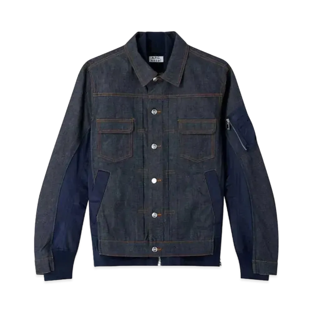 sacai x A.P.C. BLOUSON EIMI "Dark Navy"
