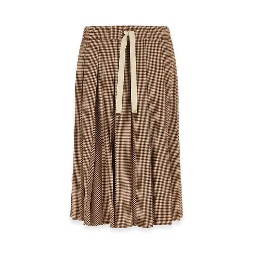 MONCLER Women's Pleated Skirt "Beige"