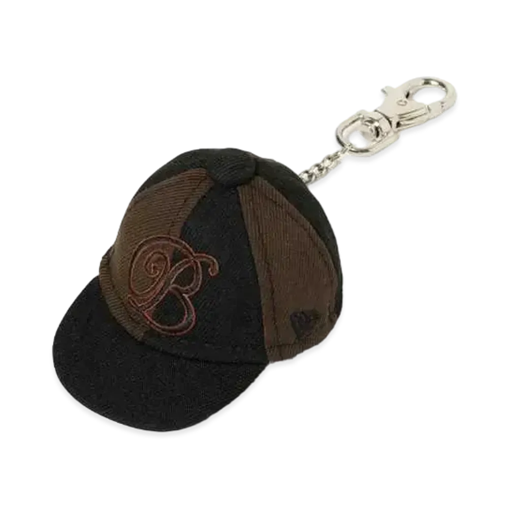 Blackeyepatch B Emblem New Era Cap Keychain "Black/Brown"