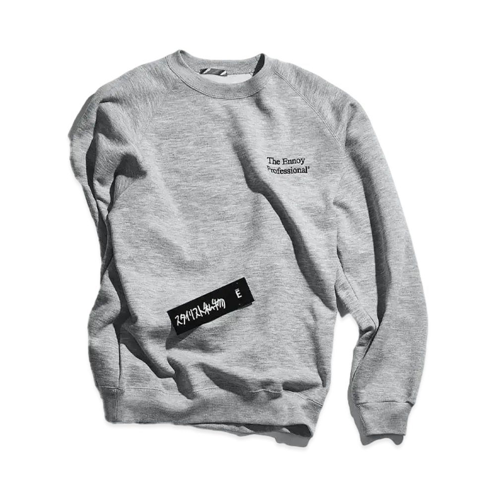 ENNOY x Stylistshibutsu x is-ness Sweat Crew "Grey"