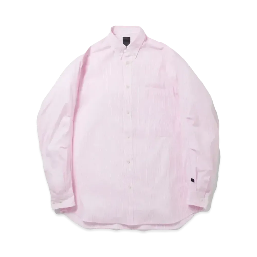 DAIWA PIER39 Tech Button Down Shirts L/S Stripe "Pink"