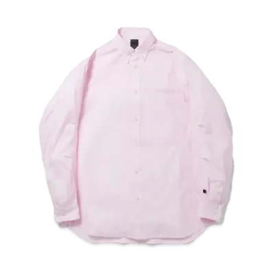 DAIWA PIER39 Tech Button Down Shirts L/S Stripe "Pink"