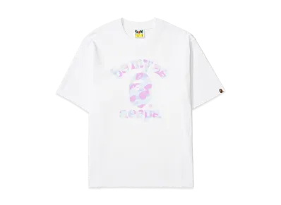 A BATHING APE x aespa College Relaxed Fit Tee "White"
