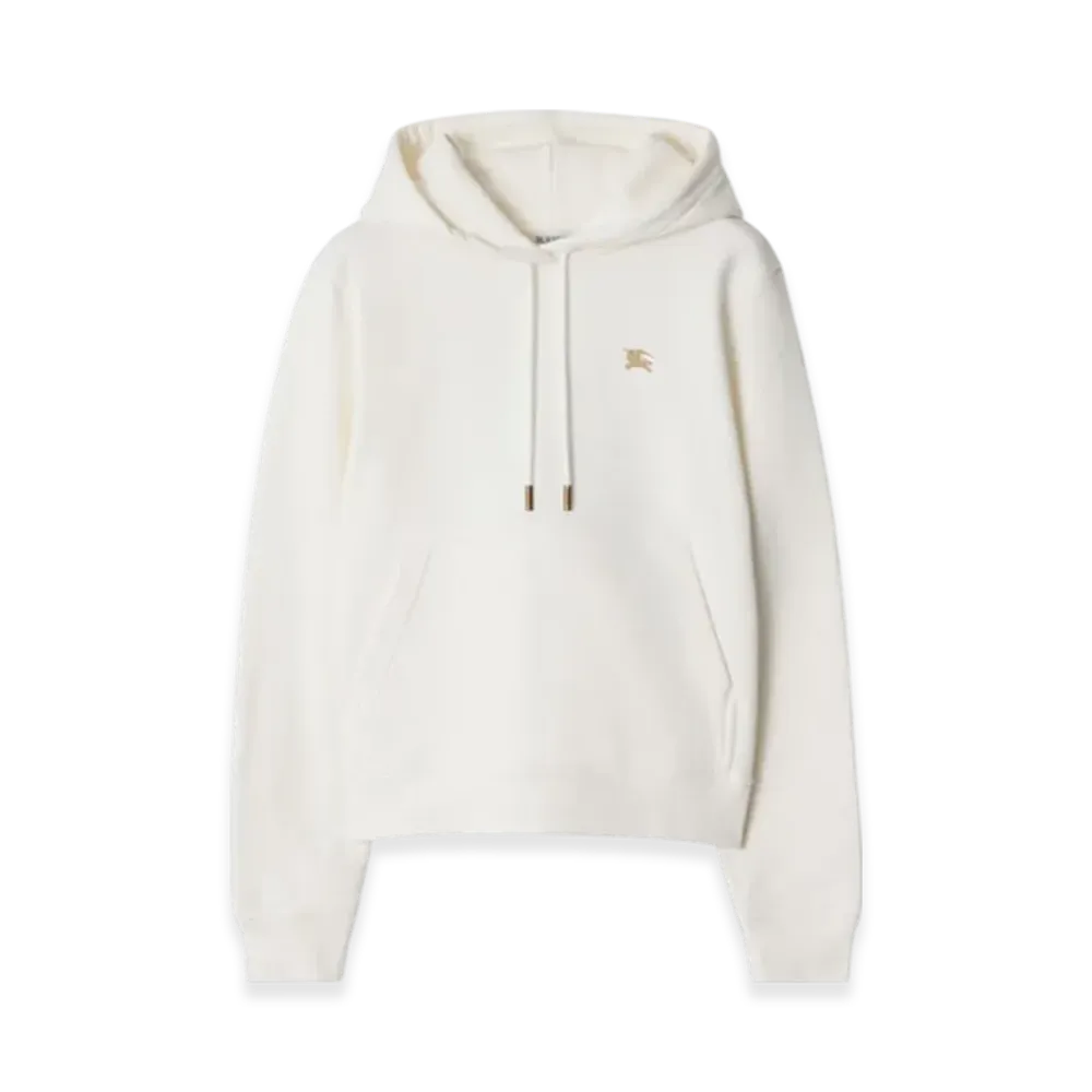 Burberry Cross-Stitch EKD Cotton Hoodie "Chalk"
