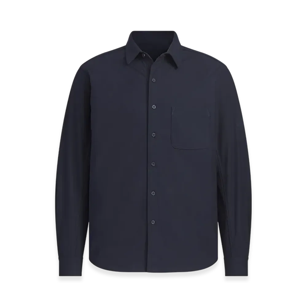 adidas Premium Casual Lightweight Knit Long Sleeve Shirt "Legend Ink"
