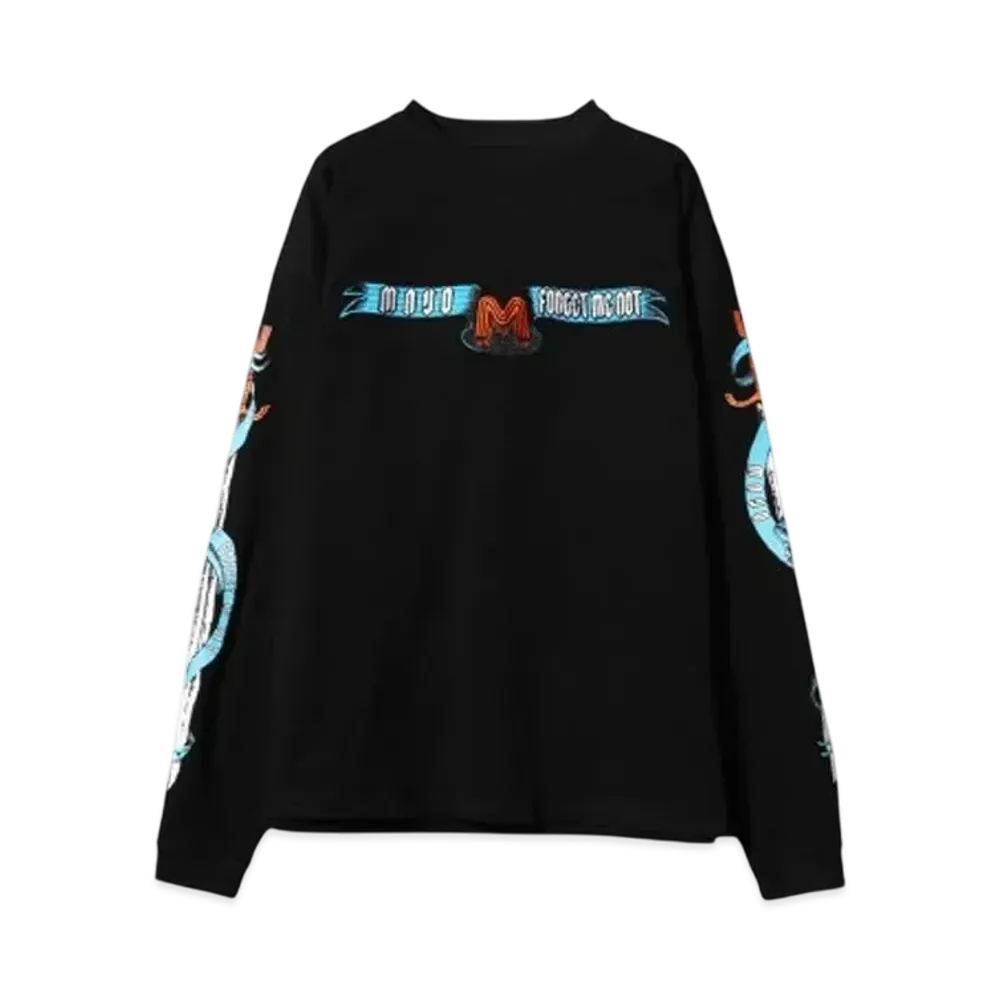 MAYO SKULL SWORD EMBROIDERY LONG SLEEVE TEE "BLACK"