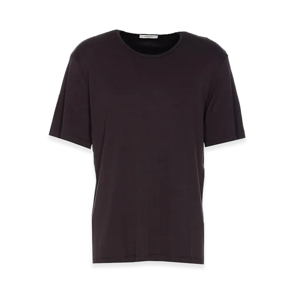 LEMAIRE Squid Rib U Neck T-Shirt "Charcoal"