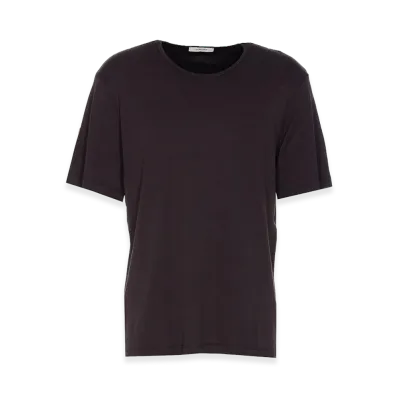 LEMAIRE Squid Rib U Neck T-Shirt "Charcoal"