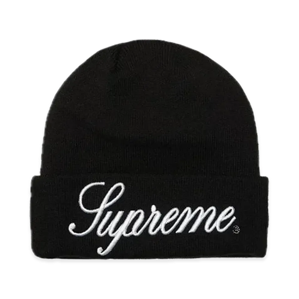 Supreme New Era Script Beanie "Black"