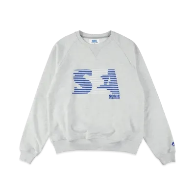 WIND AND SEA x Sonic The Hedgehog Raglan Sleeve Crewneck Sweatshirt "Gray"