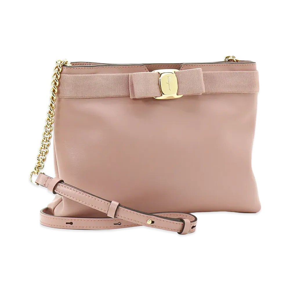 Salvatore Ferragamo Women's Vara Shoulder Bag "Antique Rose"