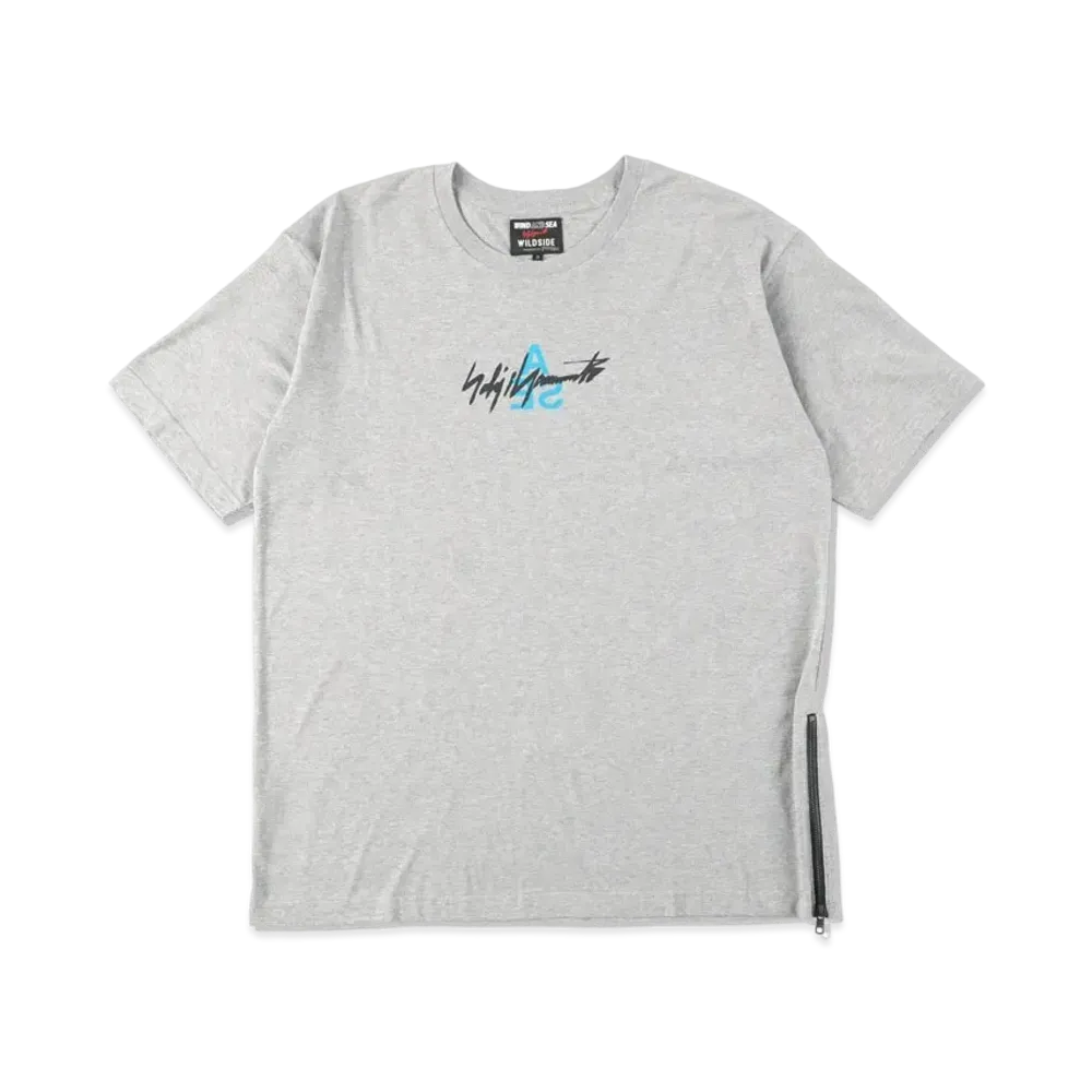 WIND AND SEA x WILDSIDE YOHJI YAMAMOTO TRIANGLE LOGO T-SHIRT "Gray"