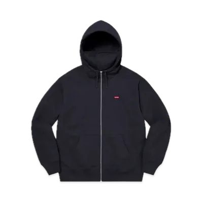 Supreme Small Box Facemask Zip Up Hooded Sweatshirt "Navy"