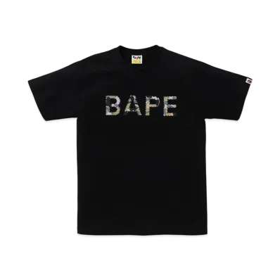A BATHING APE Crystal Stone Bape Tee "Black"