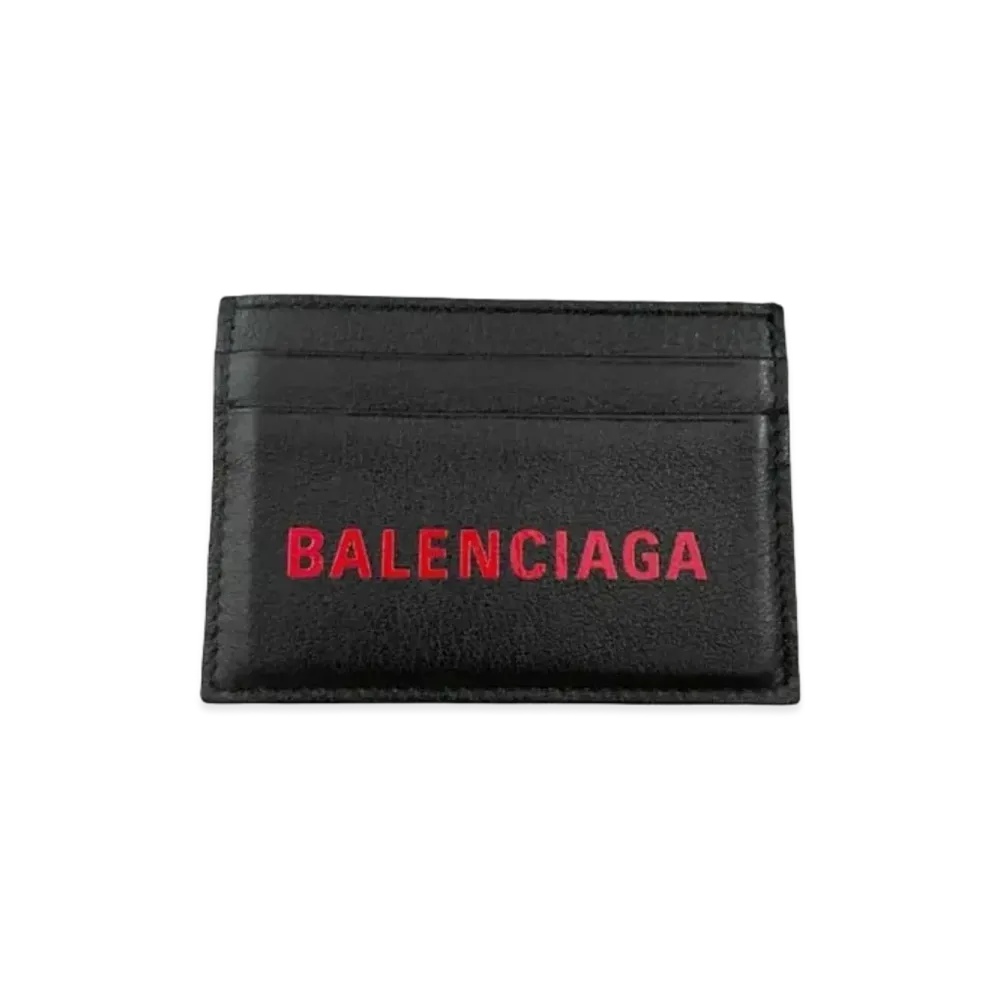 BALENCIAGA Card Case "Black/Red"