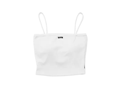 GOD SELECTION XXX Women's Mini Box Logo Built-in Pad Bra Top GXL-S26-CS-09 "White"