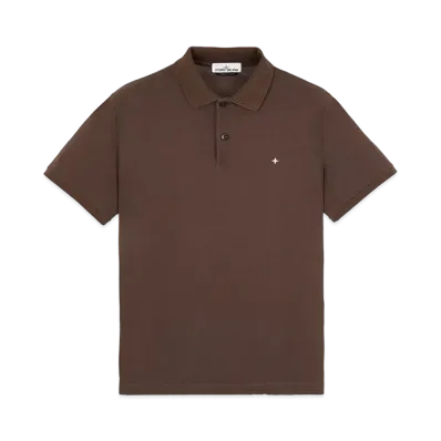 Stone Island 21717 STRETCH COTTON PIQUE_SLIM FIT "Dark Brown"