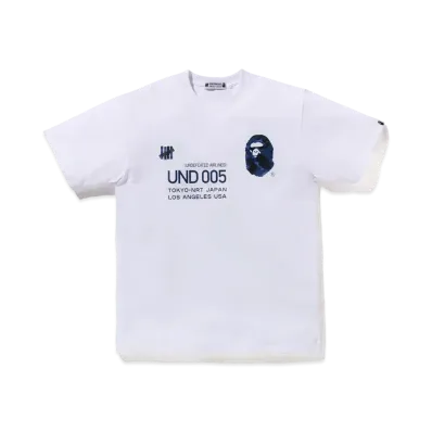 A BATHING APE x UNDEFEATED Airplane S/S Tee "Blue"