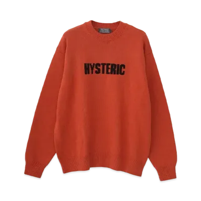 HYSTERIC GLAMOUR The Bad Girls Knit Sweater "Orange"