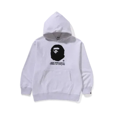 A BATHING APE x COMME des GARCONS Pullover Hoodie "Gray"