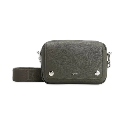 LOEWE "Messenger Pebble" Bag "Green"