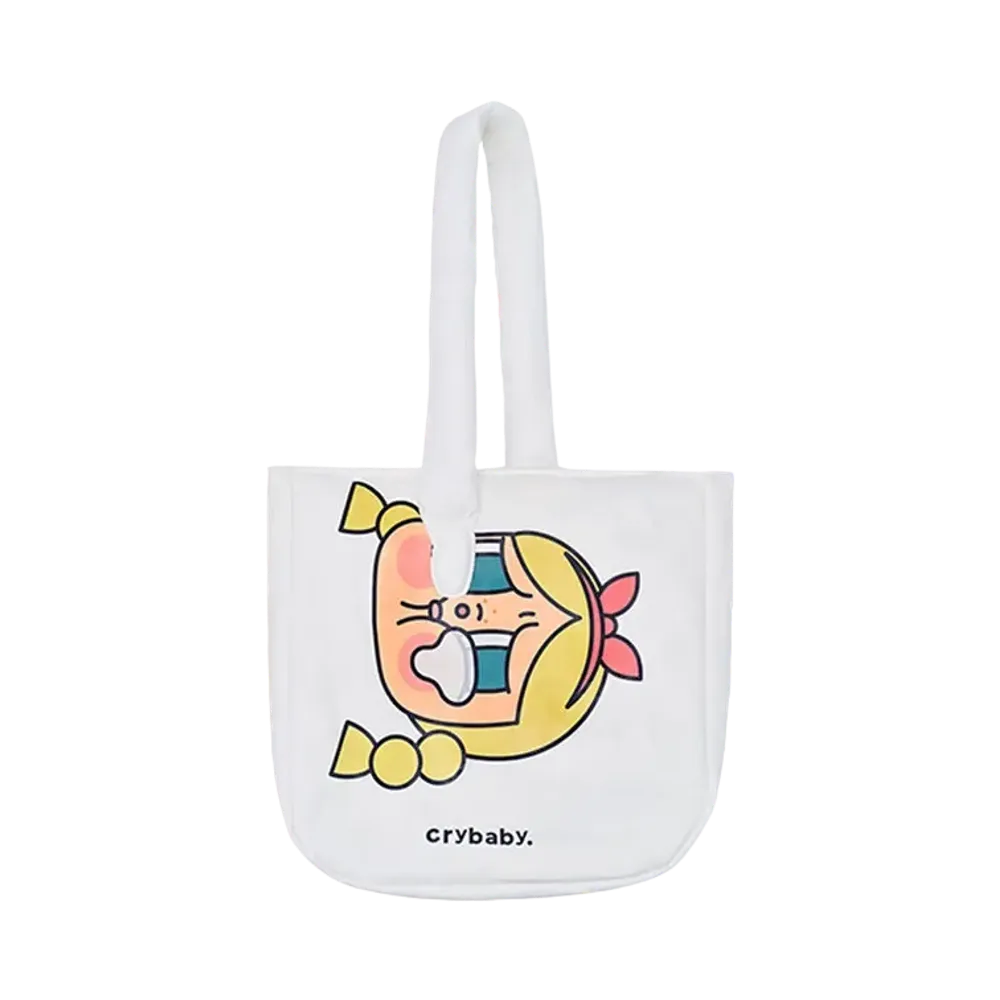 POP MART CRYBABY Sunset Concert cotton shoulder bag