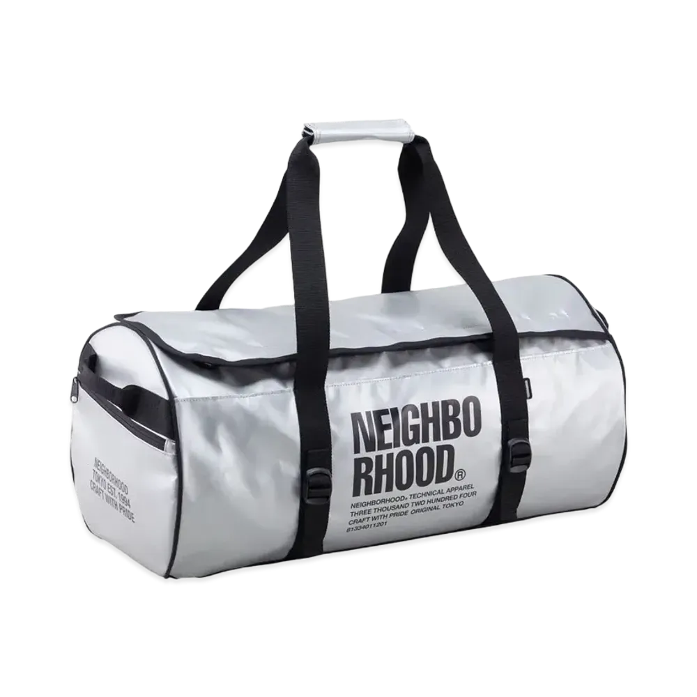 NEIGHBORHOOD Duffle Bag-L . PV "Silver"