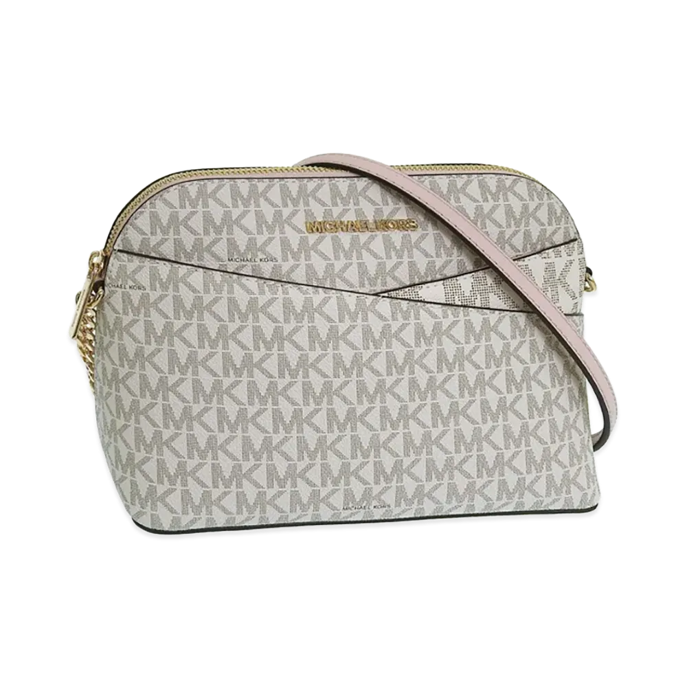 MICHAEL KORS Women's MD Dome Xcross Xbody "Beige Multi"